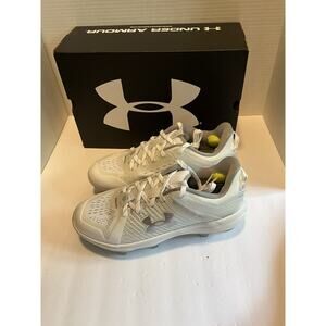 Under Armour Yard Low MT TPU Baseball Cleats White Size 6.5 Men’s New